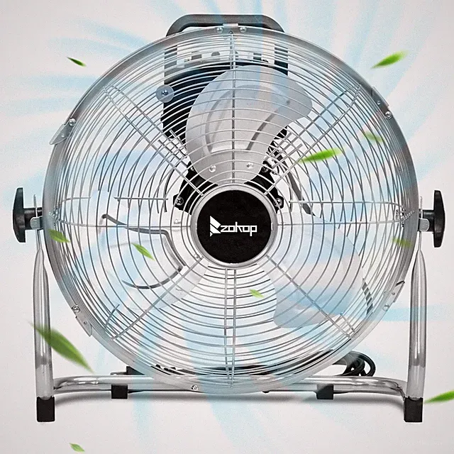 12" 3-Speeds High Velocity Metal Industrial Floor Fans Quiet for Home,Commercial