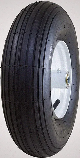 4.00-6" Pneumatic (Air Filled) Tire on Wheel, 3" Hub, 5/8" Bearings
