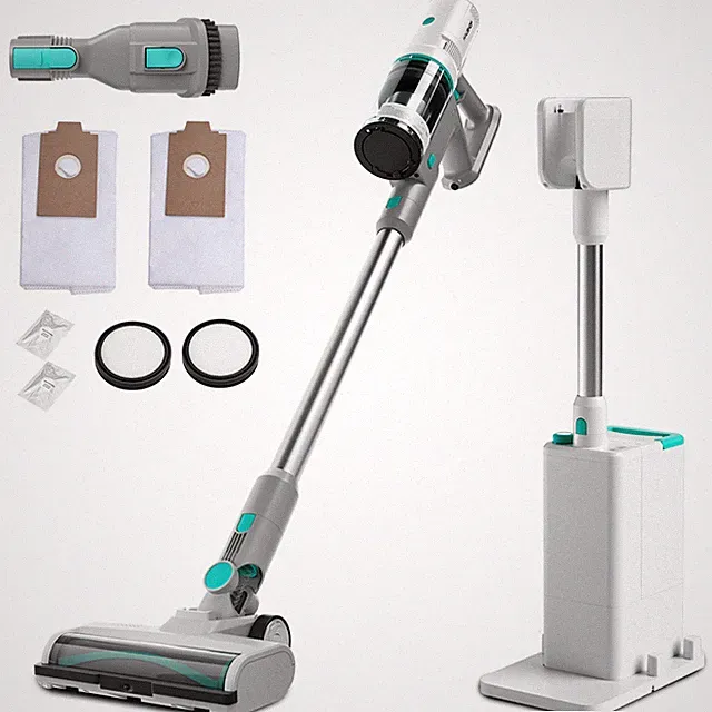 HAUSHOF 250W Cordless Vacuum Cleaner Stick Vacuum for Pet Hardwood Floor Carpets