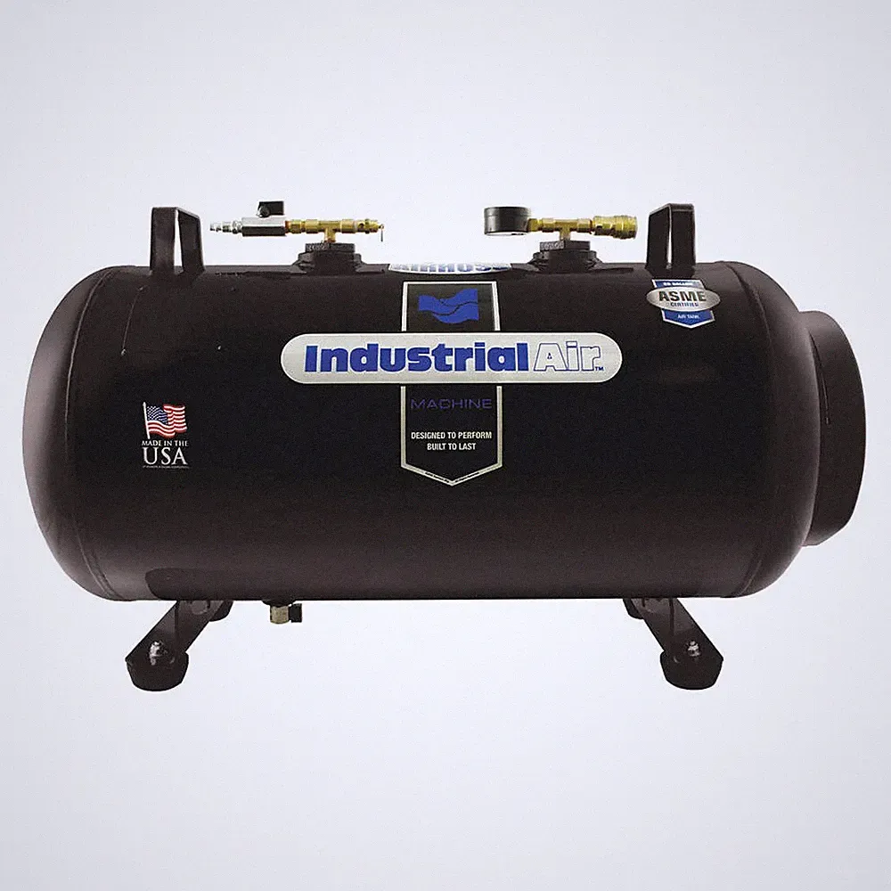 INDUSTRIAL AIR IT20ASME Air Tank, 20 Gal, 175 psi, Horizontal 415L91